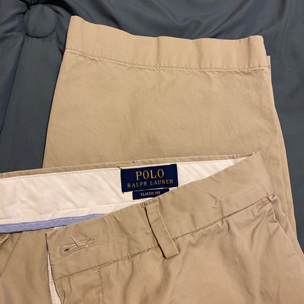 Polo by Ralph Lauren Tan Chino Pants Classic Fit